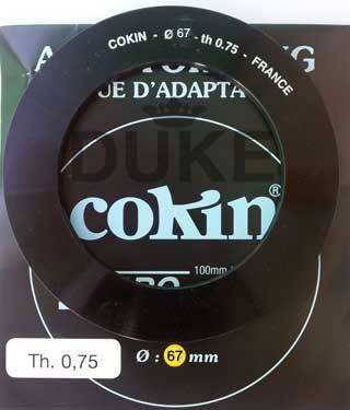 COKIN ANILLA ADAPTADOR SERIE Z DE 67 MM.