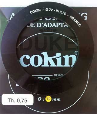 COKIN ANILLA ADAPTADOR SERIE Z DE 72 MM.
