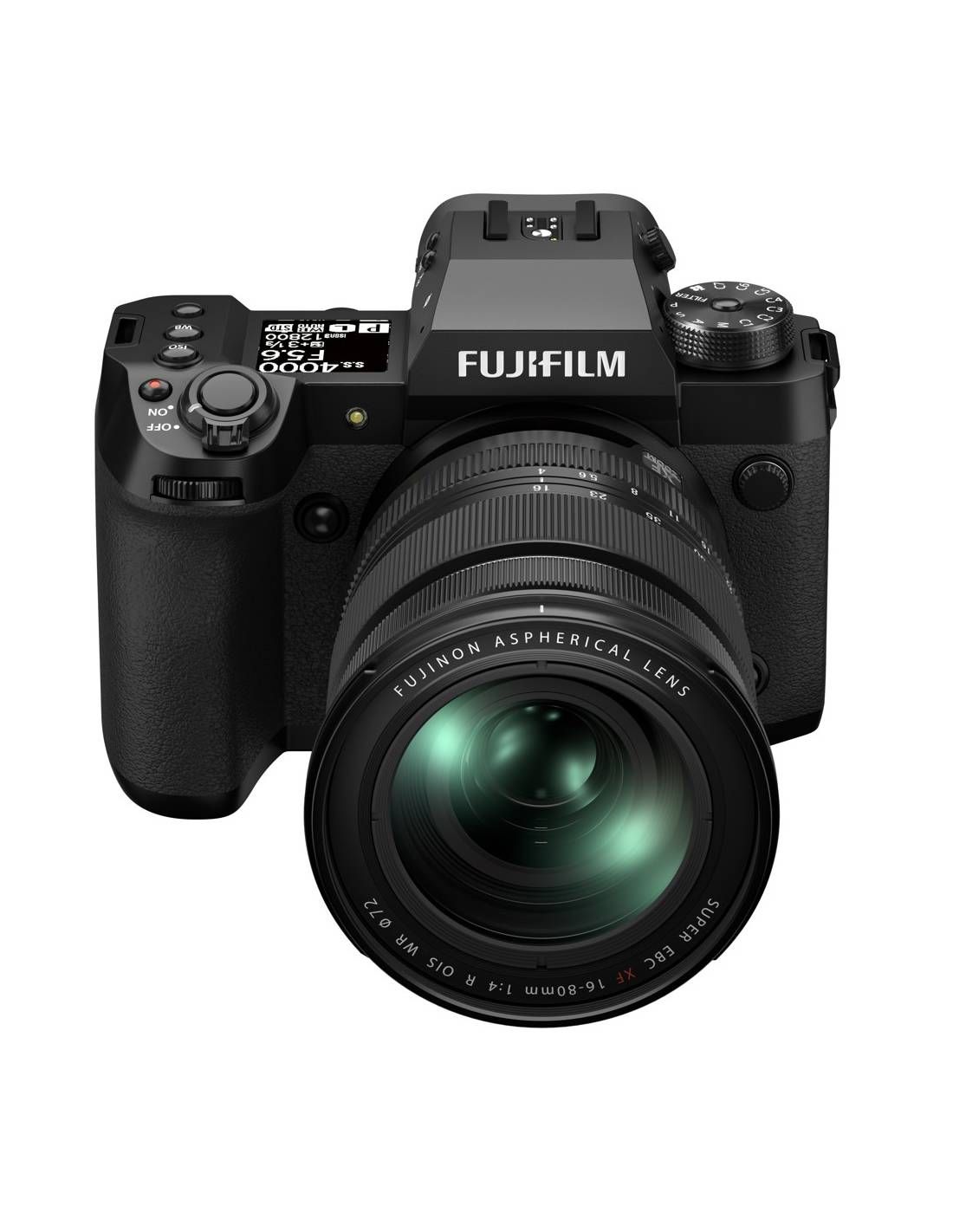 FUJIFILM CAMARA X-H2 40.2MP 8K/30P +16-80mm F4 R OIS WR Negro