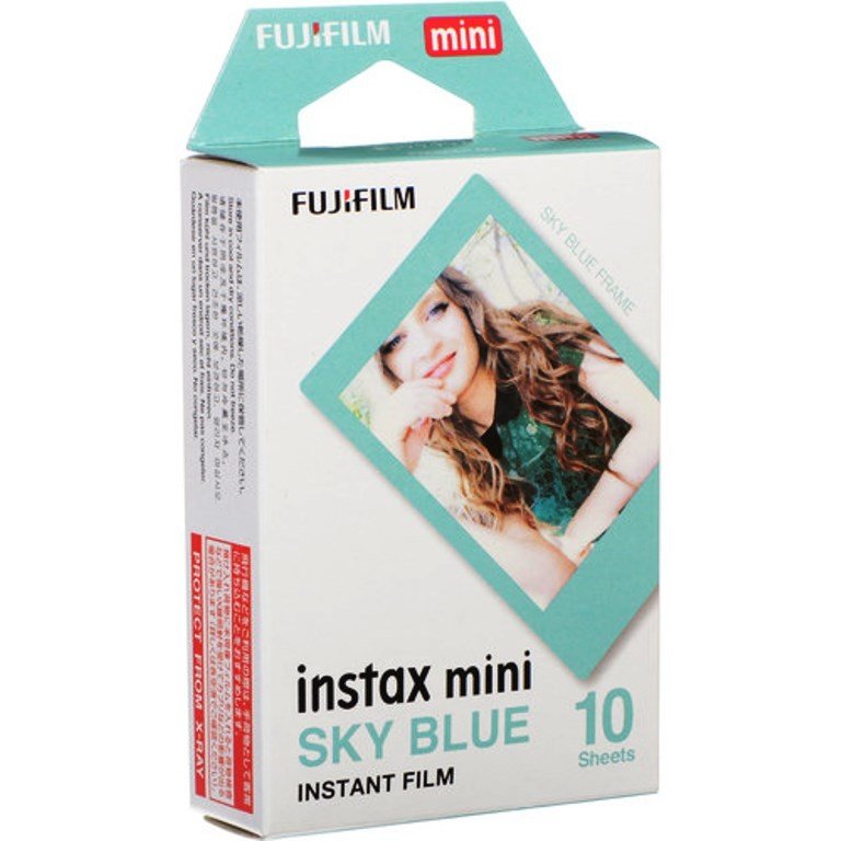 FUJIFILM INSTAX MINI PELICULA INSTANEA -10 FOTOS BLUE FRAME
