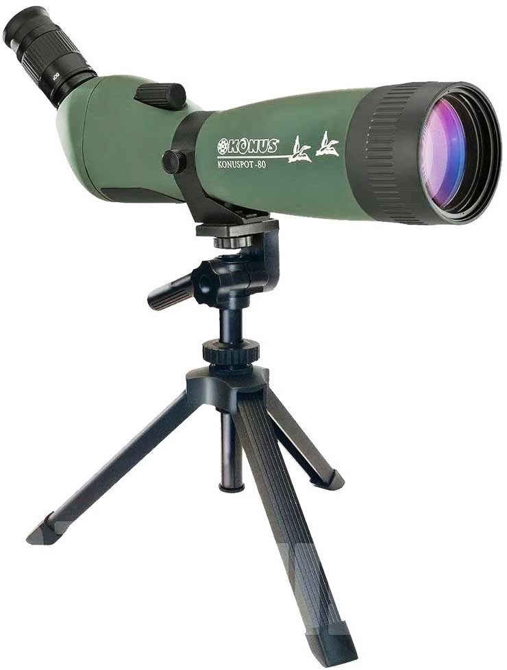 KONUS 80C TELECOPIO - 20-60X80 - CON ADAPTADOR MOVIL Y TRIPODE.