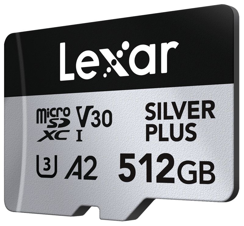 LEXAR MICRO SDXC SILVER PLUS UHS-1 , 512GB V30 R205/W150MB/s