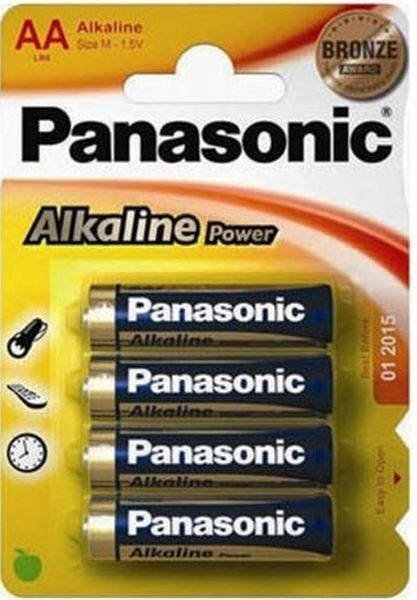 PANASONIC LR6 AA PACK 4 PILAS ALCALINAS