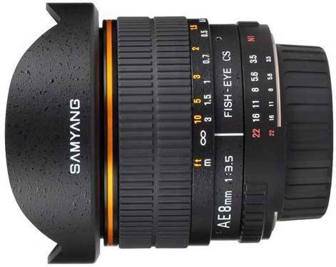 SAMYANG 8 mm f/3.5 AE OJO DE PEZ PARA NIKON CS II