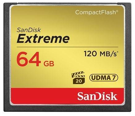 SANDISK COMPACT FLASH EXTREME 64GB 120MB/s