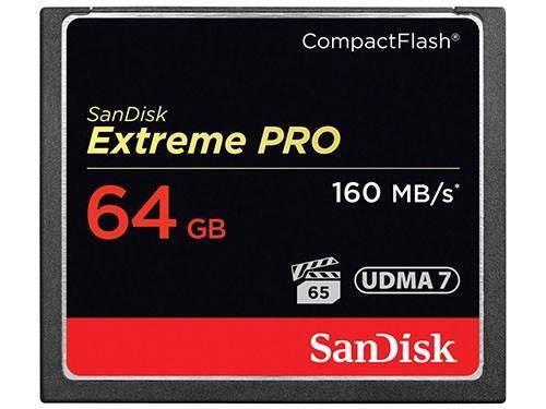 SANDISK COMPACT FLASH EXTREME PRO 64GB/160MB/s