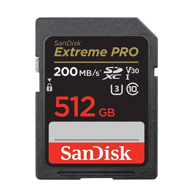 SANDISK TARJETA EXTREME PRO SDXC UHS-I 512GB-200MB/S