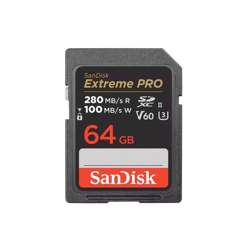 SANDISK TARJETA EXTREME PRO SDXC UHS-II 64GB 280MB/S V60